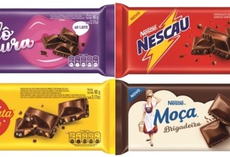 Nestlé e Garoto lançam linha de tabletes de chocolates