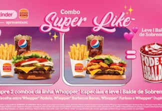 Parceria entre Burger King e Tinder para o Dia dos Namorados