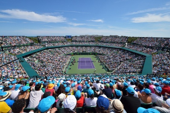 Arena do Crandon Park Tennis Center, em Key Biscayne.