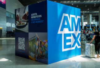 American Express coloca seu icônico cubo no Aeroporto de Guarulhos